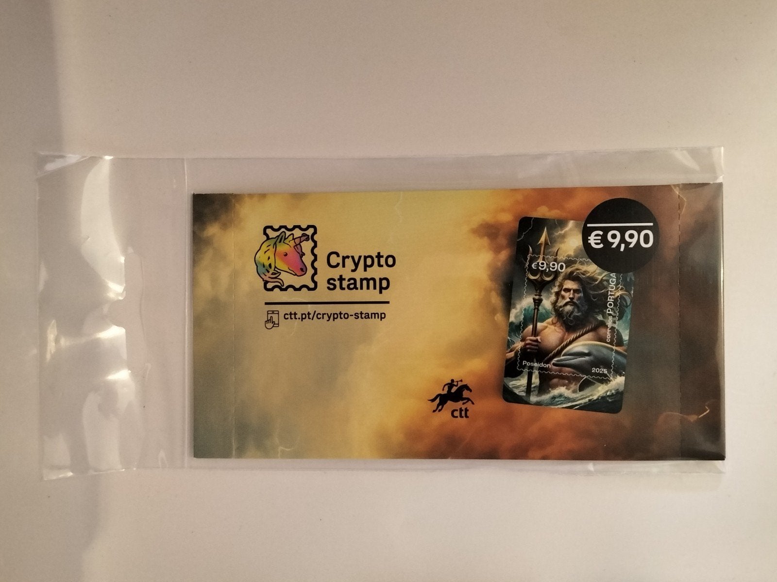 Portugal Crypto Stamp CTT Neptunus 2025, Ophalen of Verzenden, Na 1940, Postfris