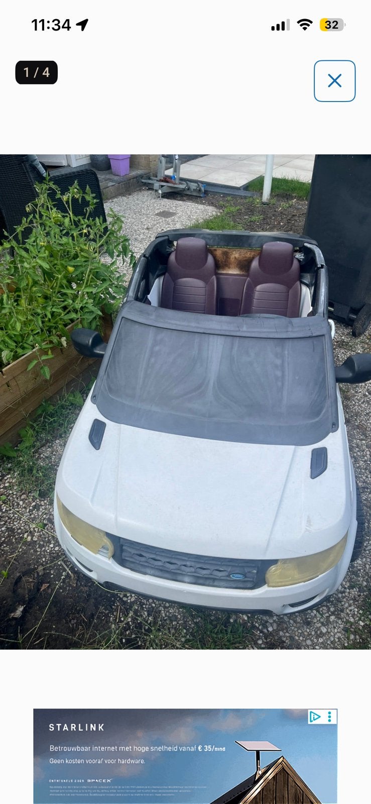 Auto kinderen (ruilen voor bbq vlees), Ophalen, Gebruikt