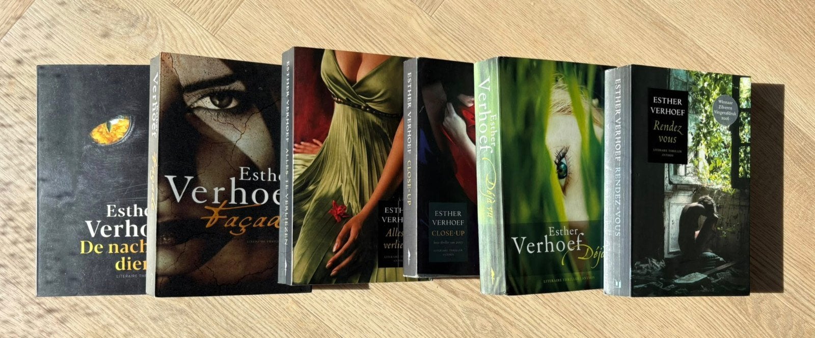 Te koop : 6 thrillers van Esther Verhoef - Boekenpakket, Boeken, Ophalen of Verzenden, Zo goed als nieuw, Esther Verhoef, Nederland