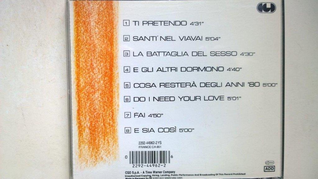 RAF - Cosa Resterà, Ophalen of Verzenden, 1980 - 1989, Zo goed als nieuw