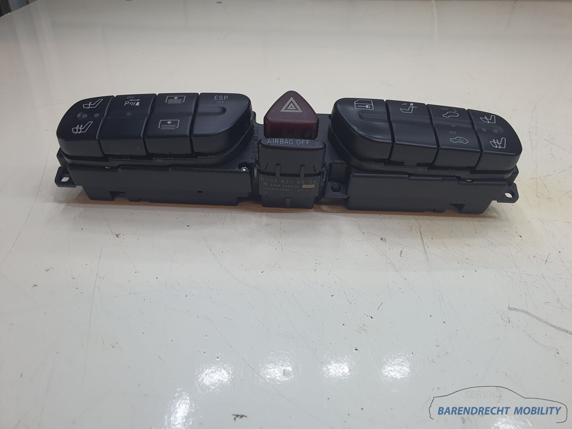Mercedes CLK W209 A209 C209 knoppenbalk dashboard A203821695, Auto-onderdelen, Dashboard en Schakelaars, Gebruikt, Mercedes-Benz AG