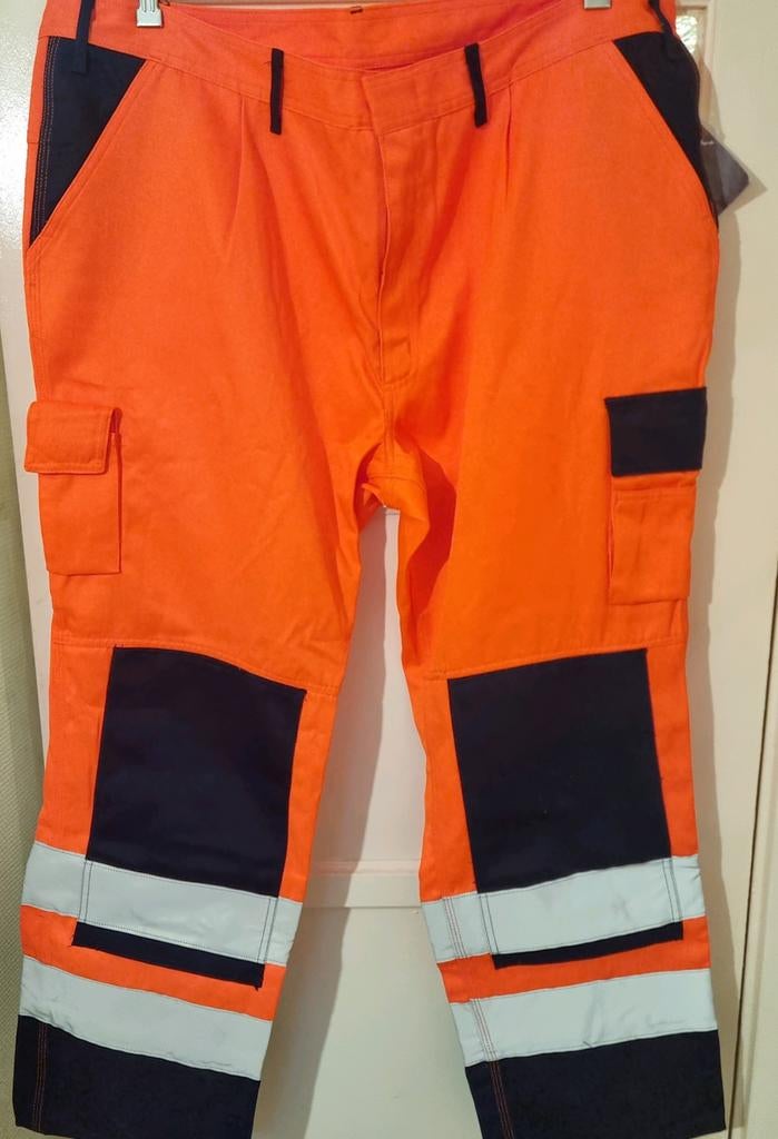 Format oranje reflecterende werkbroek maat 62, Tuin en Terras, Werkkleding, Dames, Format, Nieuw, Ophalen of Verzenden