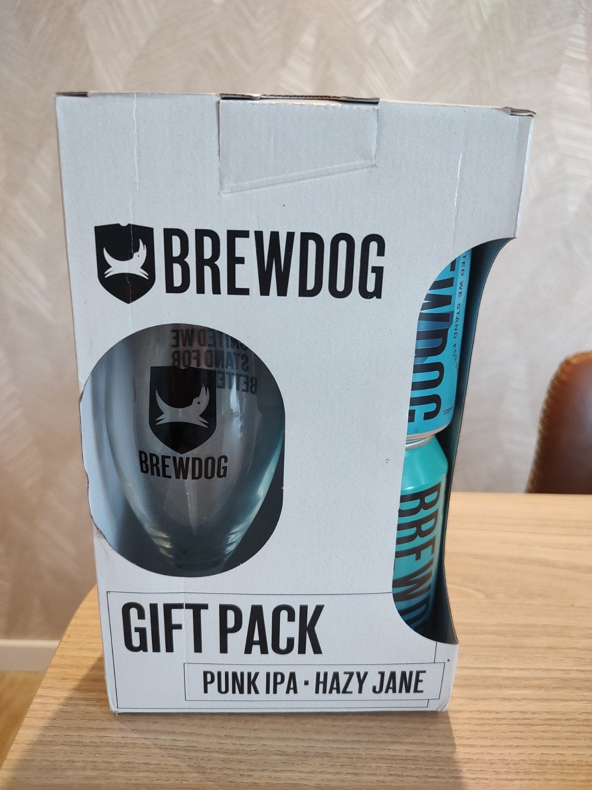 Brewdog Gift Pack: Punk IPA & Hazy Jane met glas, Ophalen of Verzenden, Nieuw, Flesje(s), Overige merken