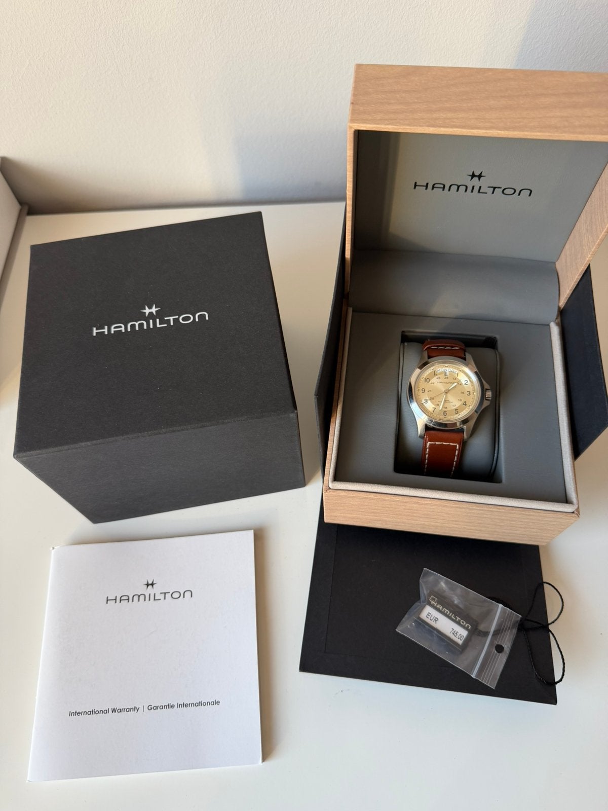 Hamilton Khaki King Automatic 40mm – H644550 – Full Set, Ophalen of Verzenden, Zo goed als nieuw, Overige merken
