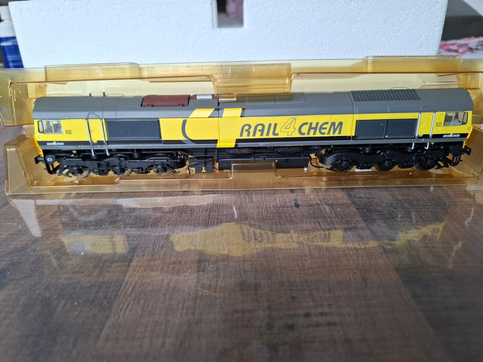 Mehano Digitale Prestige Class 66 Rail4Chem Locomotief, Overige merken, Ophalen of Verzenden, Zo goed als nieuw, Gelijkstroom