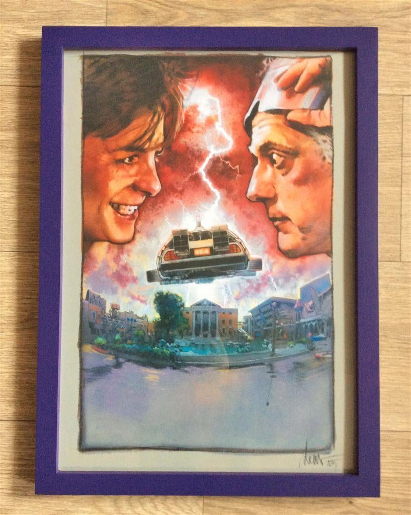 BACK TO THE FUTURE 2 art Poster in frame, Verzenden, Nieuw, Poster