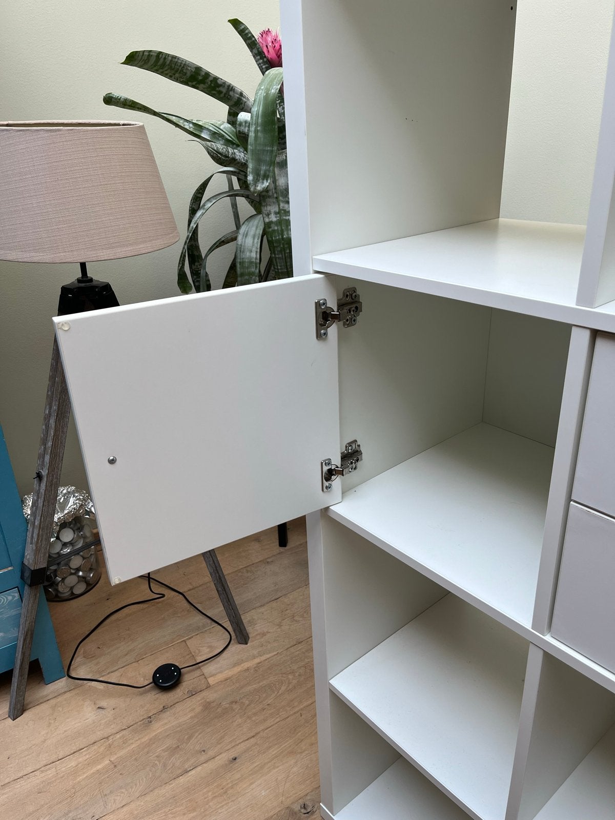 IKEA Kubus Kast Wit met Deur en Lades (76,5x39,5x147 cm), Huis en Inrichting, Ophalen of Verzenden, Gebruikt