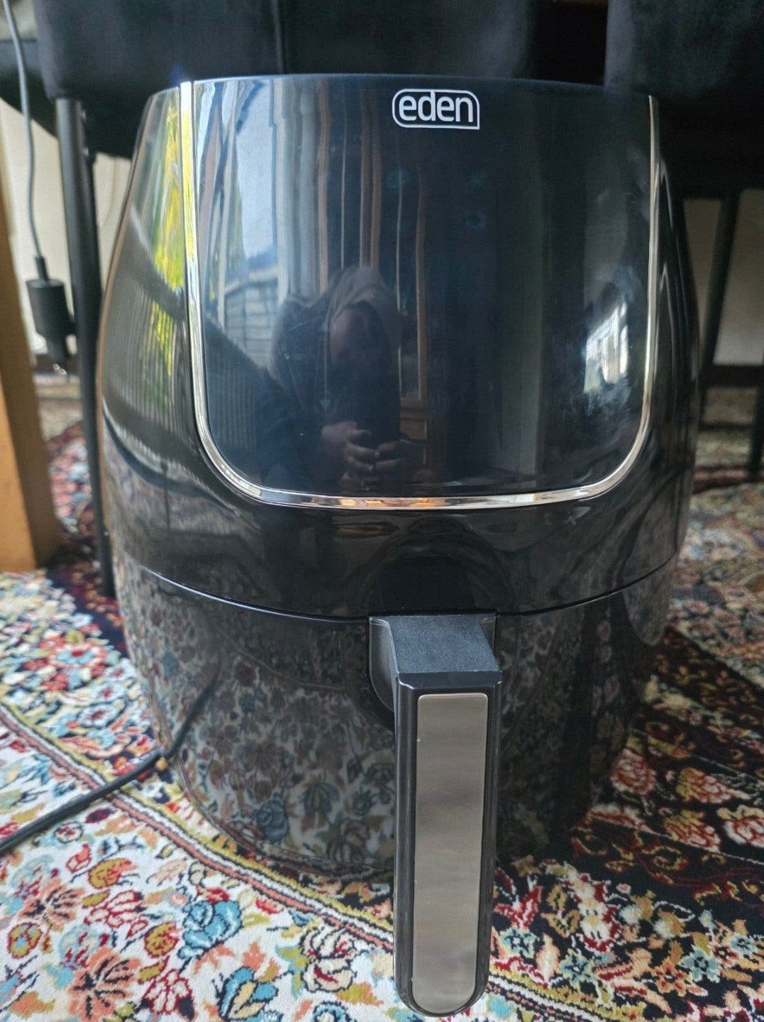 Airfryer Eden Zwart, Witgoed en Apparatuur, Ophalen, Zo goed als nieuw, Airfryer, 750 t/m 999 gram