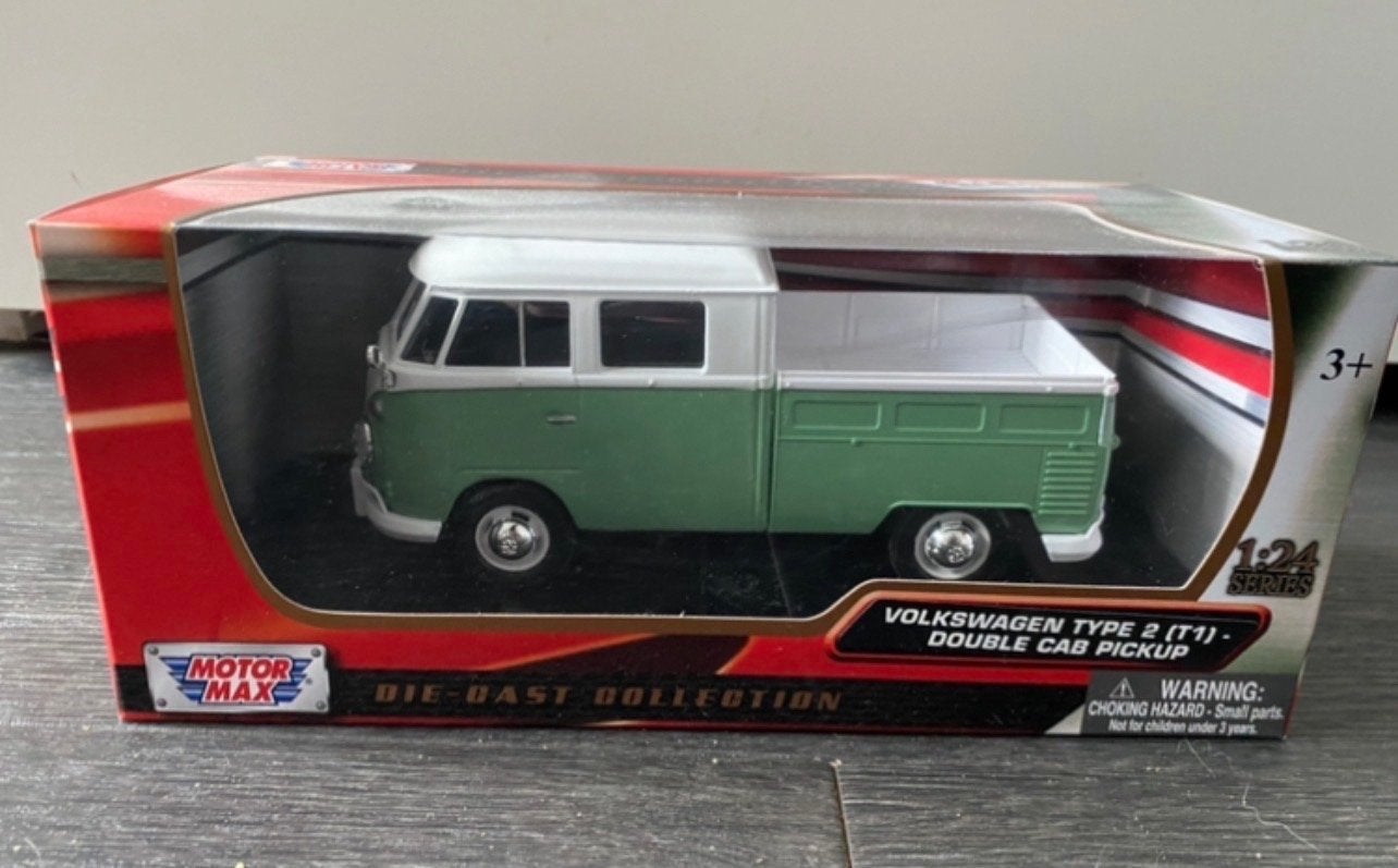 Motor Max Volkswagen Type 2 (T1) Double Cab Pickup, Ophalen of Verzenden, Nieuw, Auto, Motormax