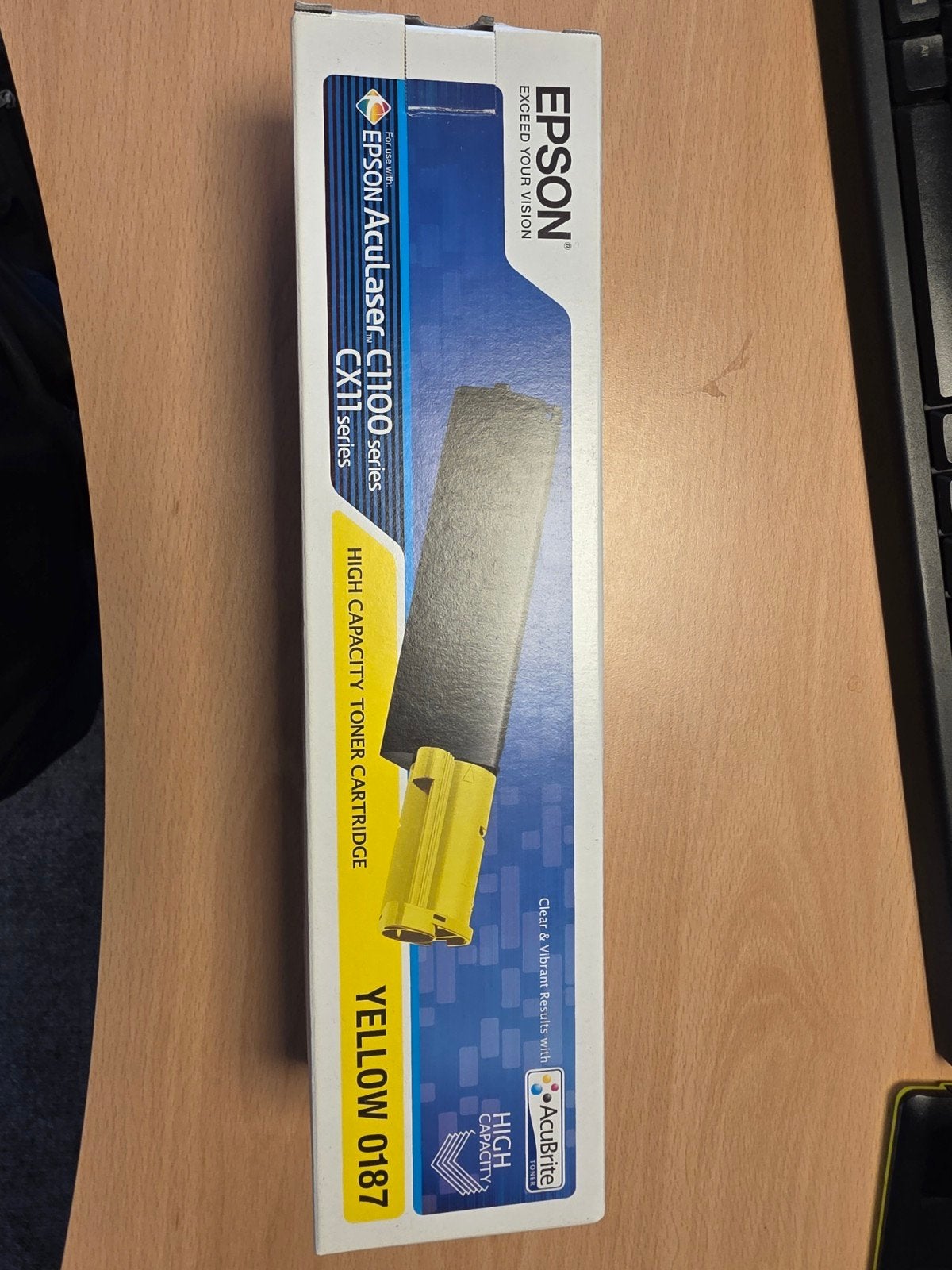 Epson AcuLaser C1100 CX11 Gele Toner Cartridge 0187, Computers en Software, Printerbenodigdheden, Ophalen, Nieuw, Toner, Epson
