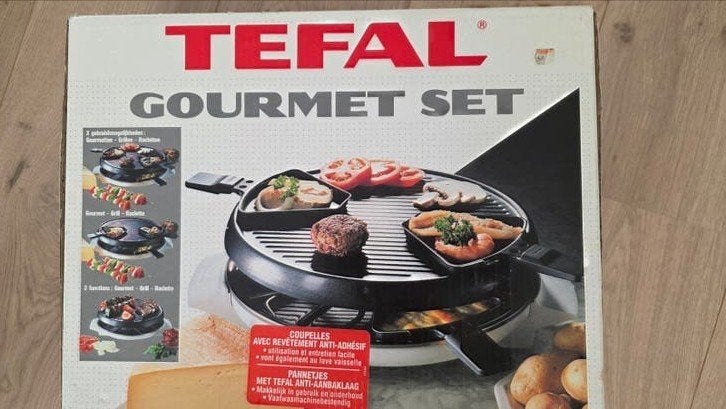 Tefal Gourmet Set - Raclette en Grill, Overige typen, Ophalen, Gebruikt, Overige merken