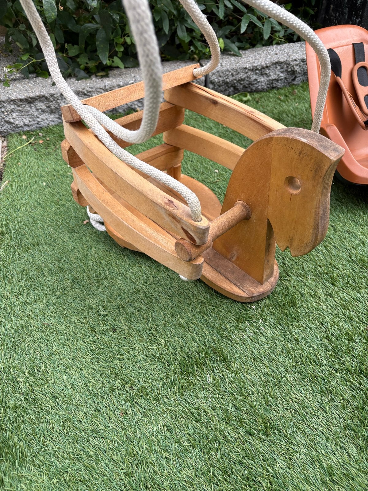 Houten schommelstoel voor baby's en peuters, Kinderen en Baby's, Ophalen of Verzenden, Gebruikt, Jongen of Meisje