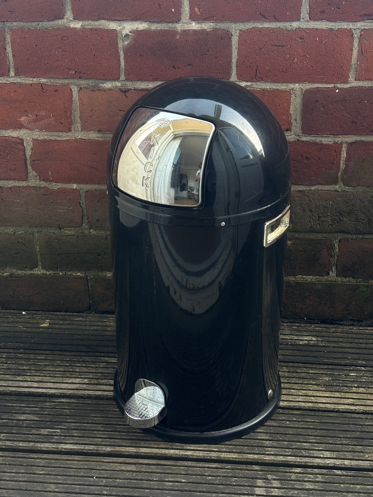 Wesco Kickboy pedaalemmer zwart – vintage design, Huis en Inrichting, Ophalen, 50 – 75, Gebruikt, Met pedaal