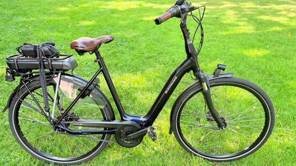 Luxe goede unisex Elektrische fiets Batavus Finez Belt 57cm, Ophalen, Batavus, Zo goed als nieuw, 50 km per accu of meer