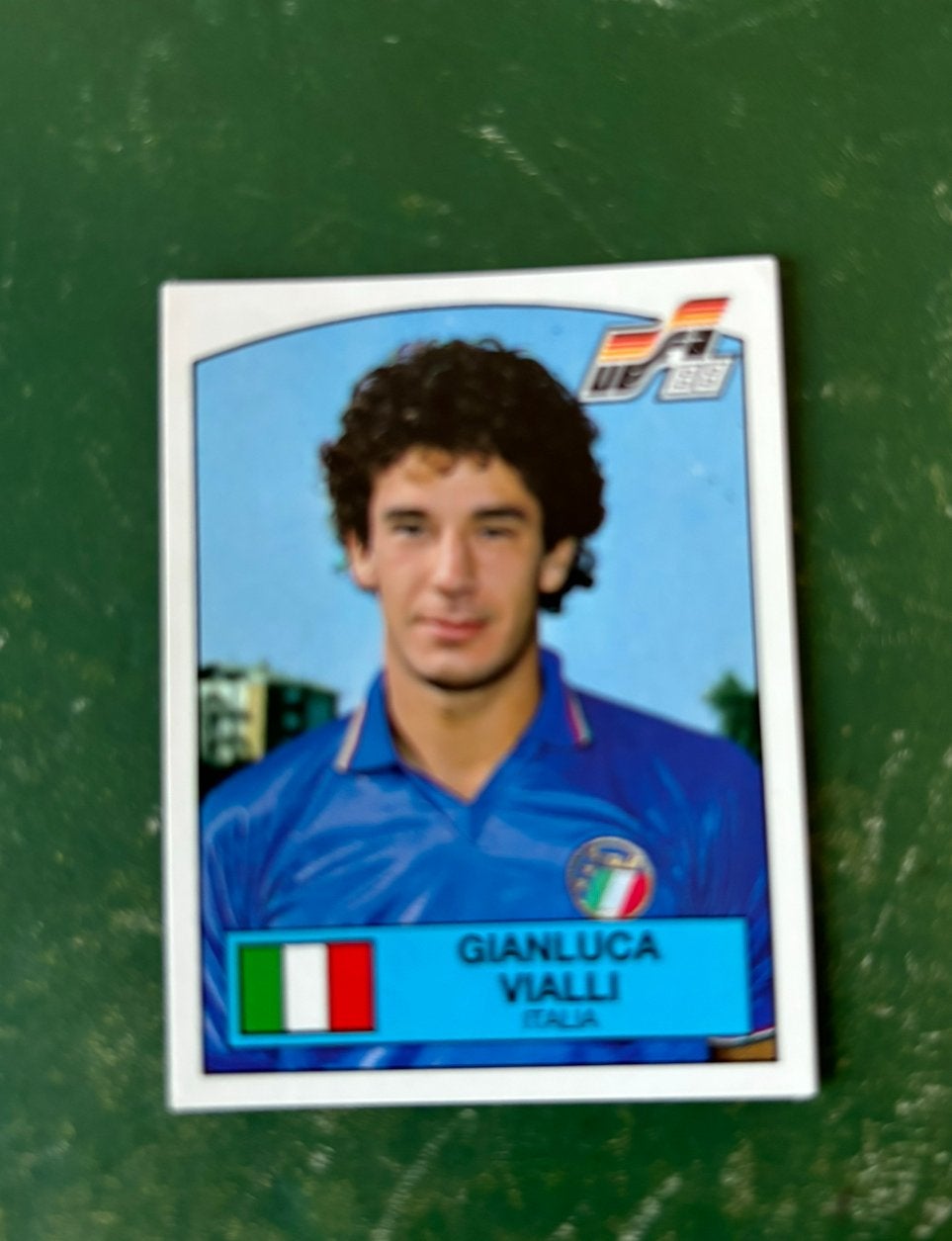 Panini plaatje Gianluca Vialli Italie EK 88, Verzamelen, Sportartikelen en Voetbal, Ophalen of Verzenden, Zo goed als nieuw