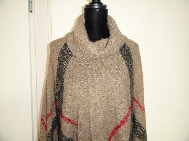 Burberry cape poncho met col maat XL, Ophalen of Verzenden, Zo goed als nieuw, Maat 46/48 (XL) of groter, Beige