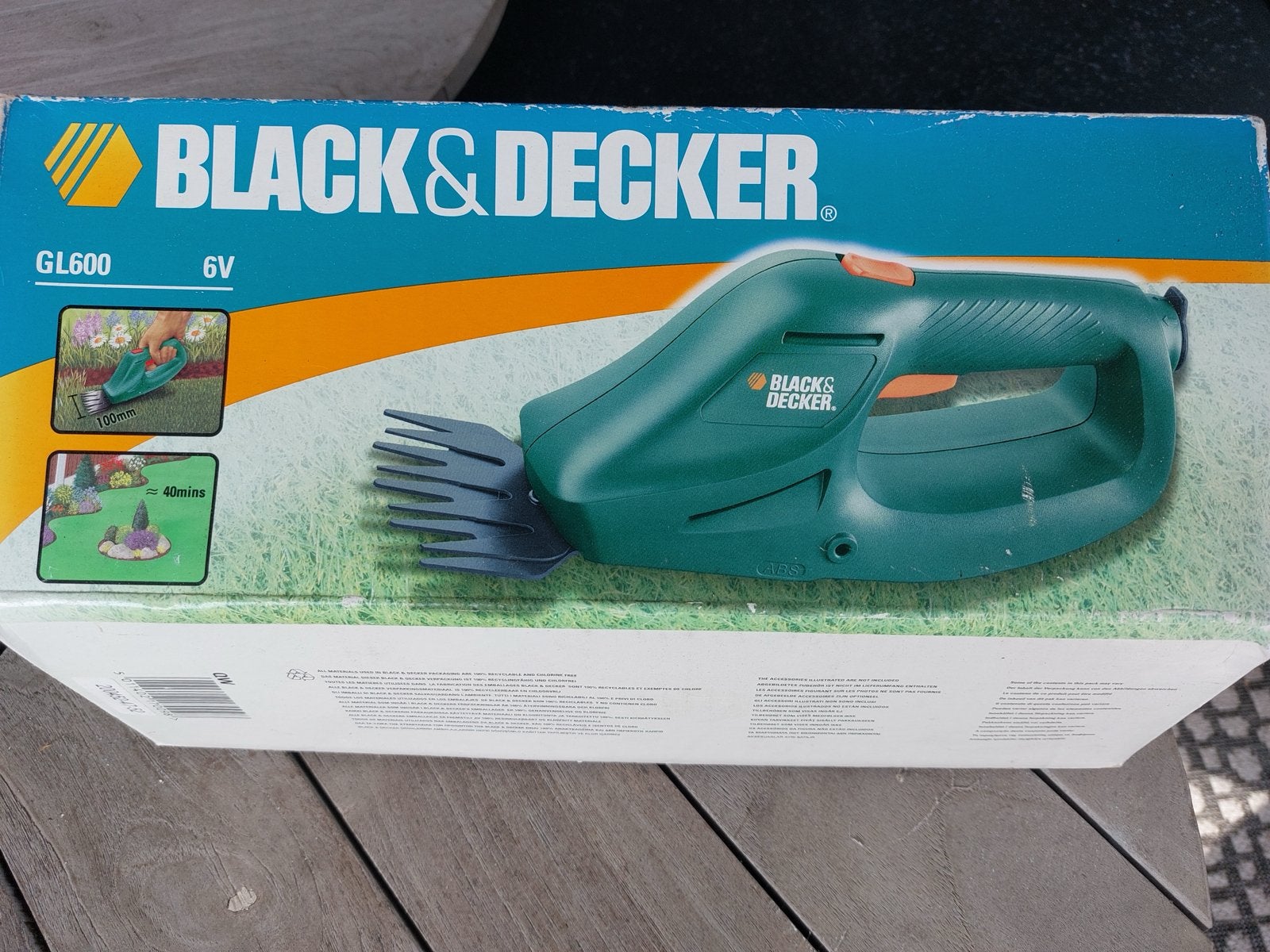 Black & Decker GL600 6V Gras- en Heggenschaar, Ophalen, Gebruikt, Accu