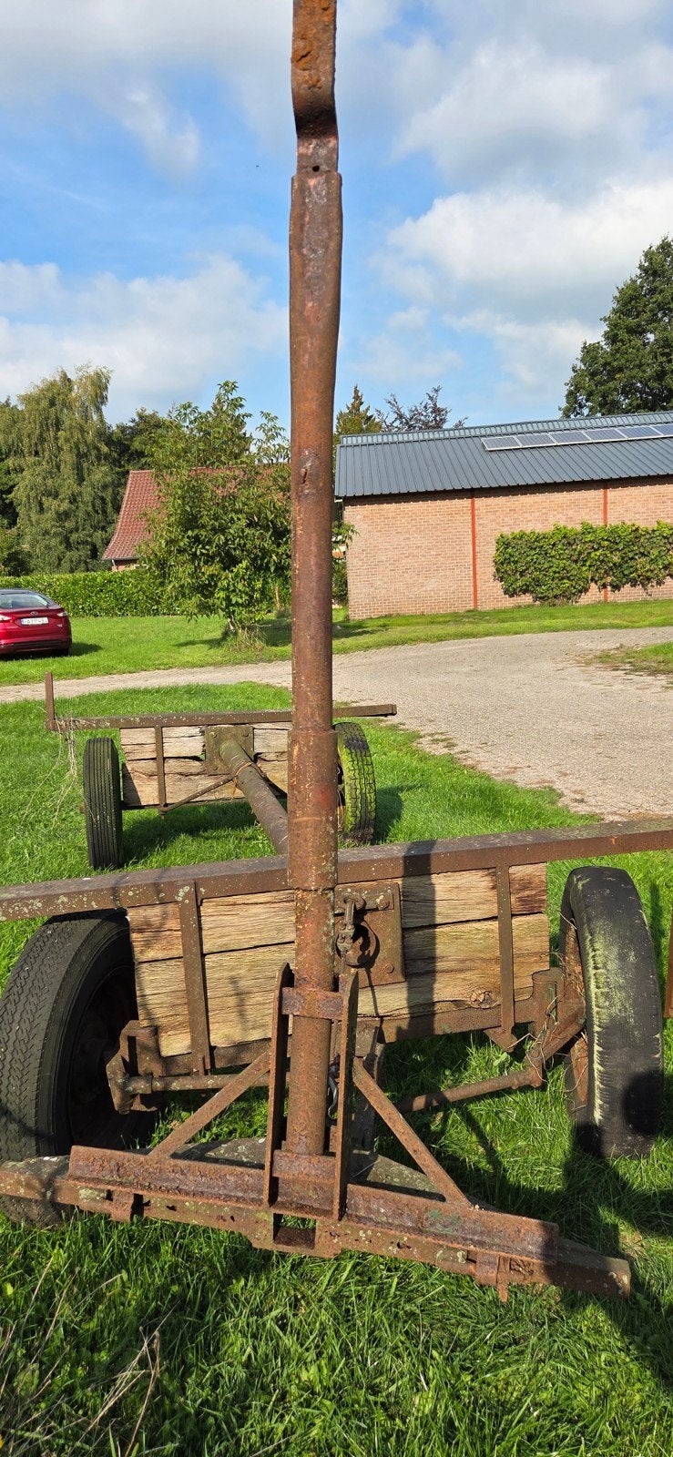 Oude landbouwwagen / kar - opknapper, Ophalen