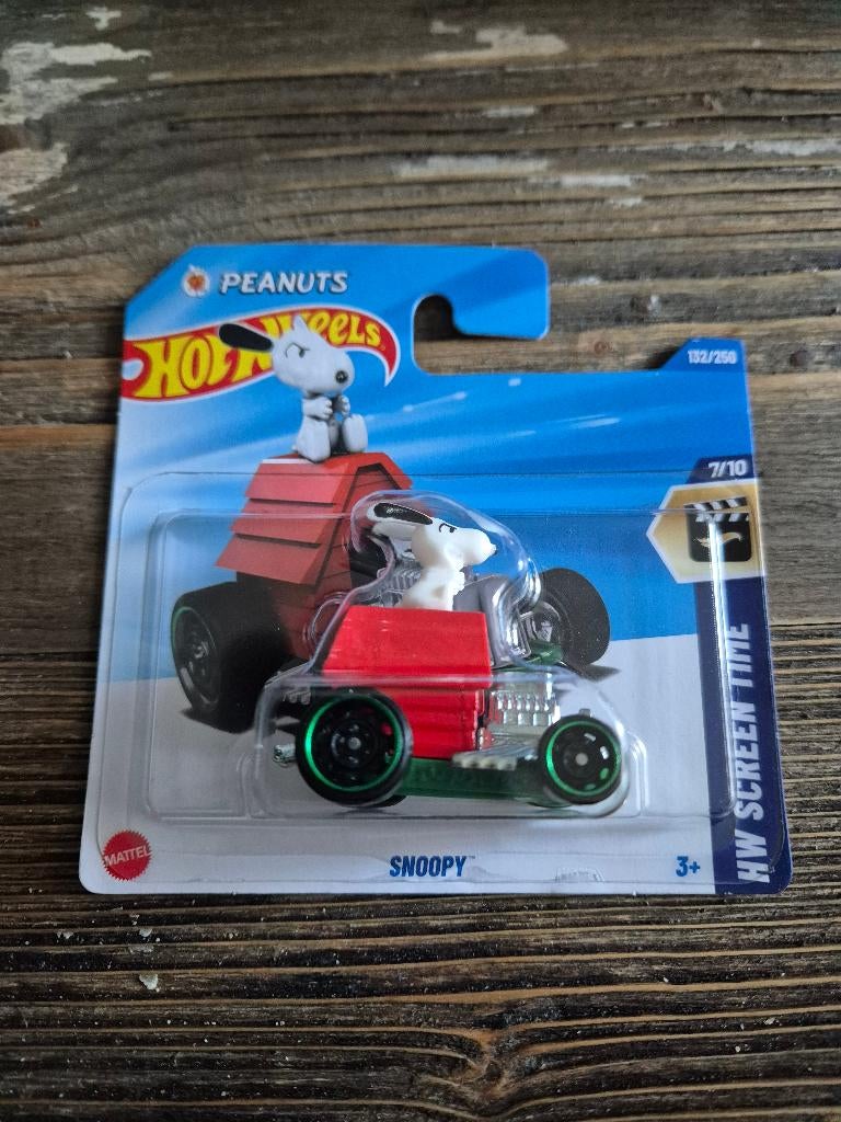 Hot Wheels snoopy hw screen time, Hobby en Vrije tijd, Modelauto's | Overige schalen, Nieuw, Auto, Ophalen of Verzenden