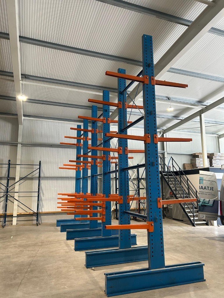 2x draagarmstelling dubbelzijdig – 8,2 m lang / 5,5 m hoog, Ophalen
