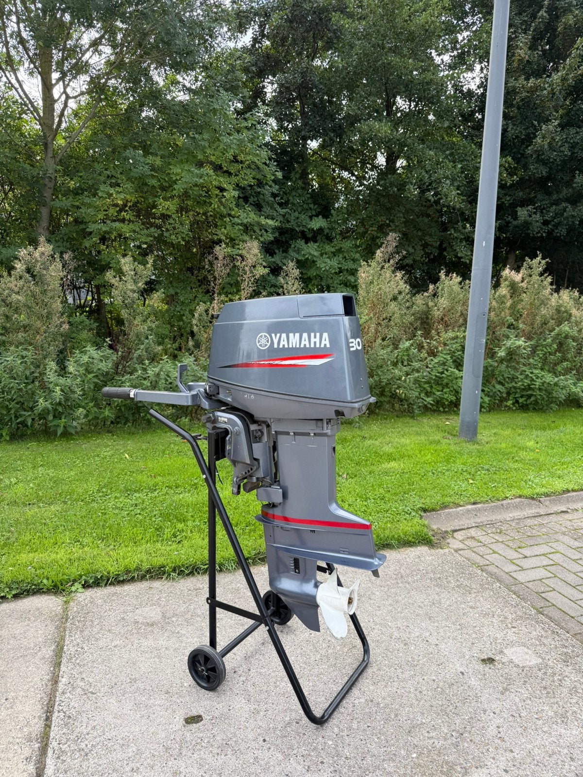 Yamaha 30 pk 2 takt autolube kortstaart handstart, Watersport en Boten, Ophalen, Zo goed als nieuw, 30 pk of meer, Buitenboordmotor