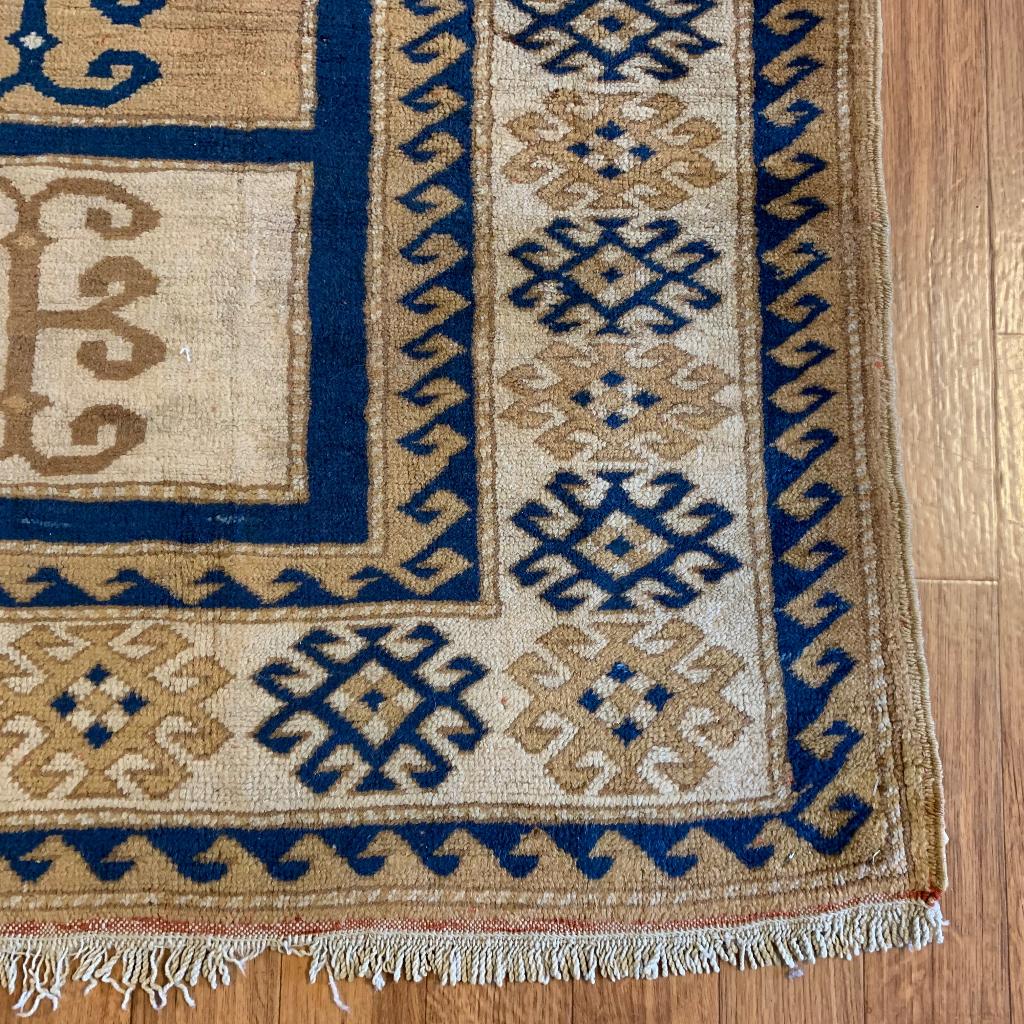 Trendy Vintage Kazak tapijt - Wol - 131 x 116 cm- Vloerkleed, TTM Wonen, Meubels – (Perzische) Tapijten en Woonaccessoires, Taag 63, 2491 CS, Den Haag (Forepark)