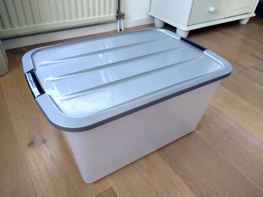 Opbergbox Iris Ohyama 70 liter (58 x 40 x 30 cm), Ophalen, 50 tot 75 cm, Zo goed als nieuw, Minder dan 40 cm