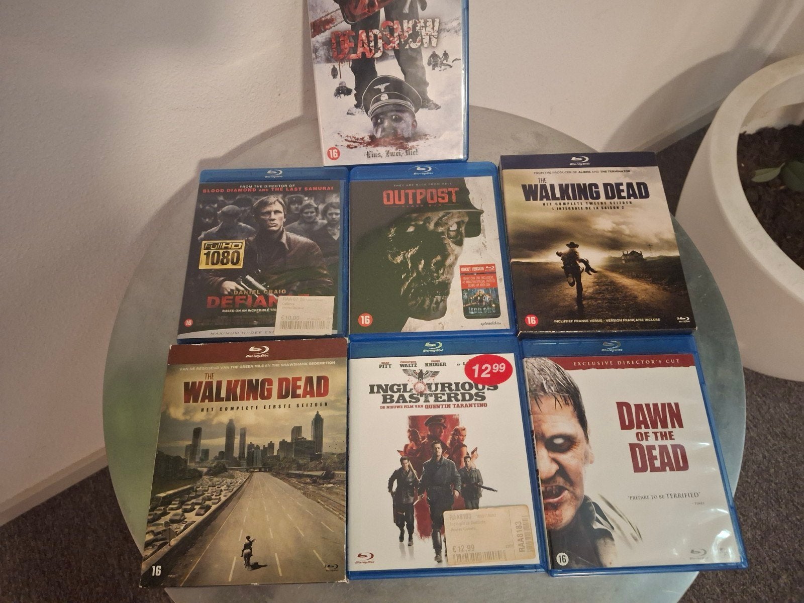 Blu-ray collectie: The Walking Dead, Inglorious Basterds,, Cd's en Dvd's, Horror, Vanaf 16 jaar, Boxset, Nederlands