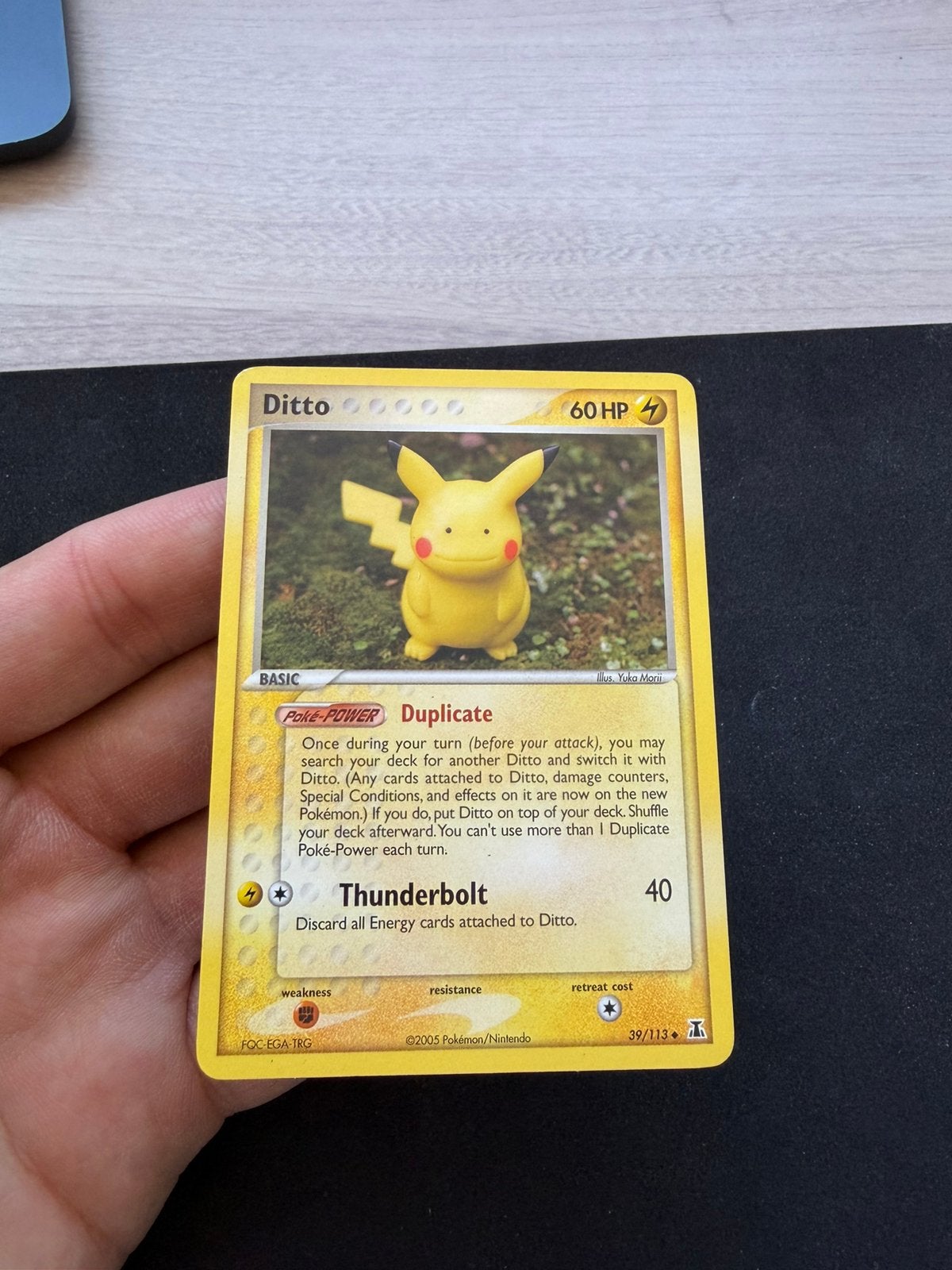 Ditto 39/113 (as pikachu) EX Delta Species – 2005 Pokémon, Ophalen of Verzenden, Zo goed als nieuw