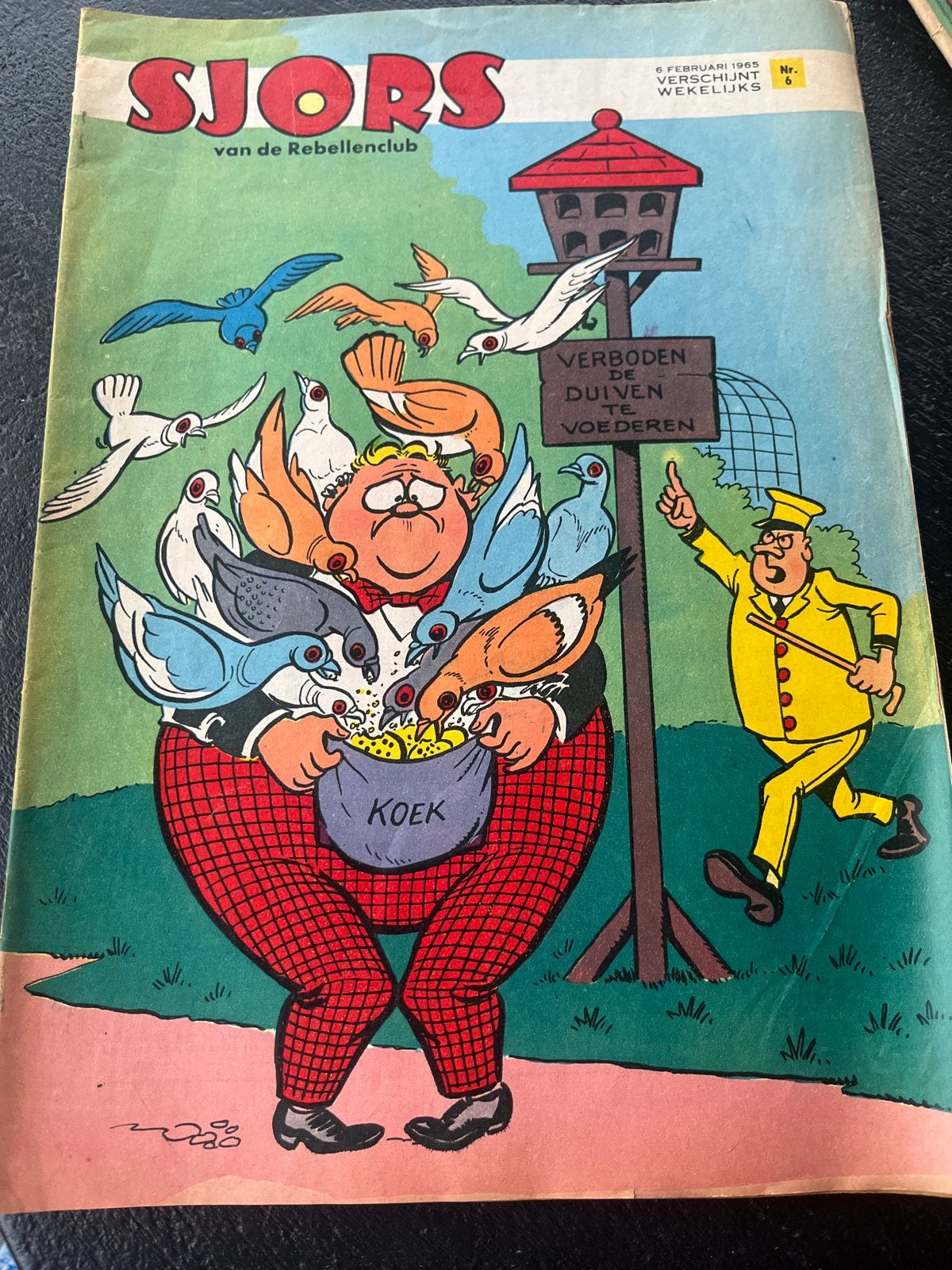 Sjors van de Rebellenclub - Nr. 6 - 1969, Eén stripboek, Ophalen of Verzenden, Gelezen