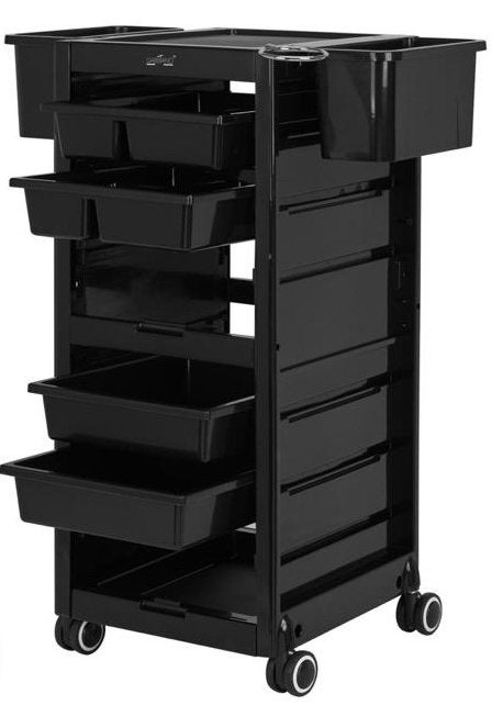 3 stuks Gabbiano Werkwagen kapper trolley 68A zwart, Diensten en Vakmensen, Kappers en Thuiskappers