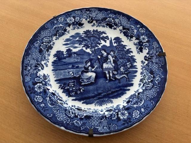 Delfts Blauw wandbord van Ruth & Boaz, Ophalen of Verzenden