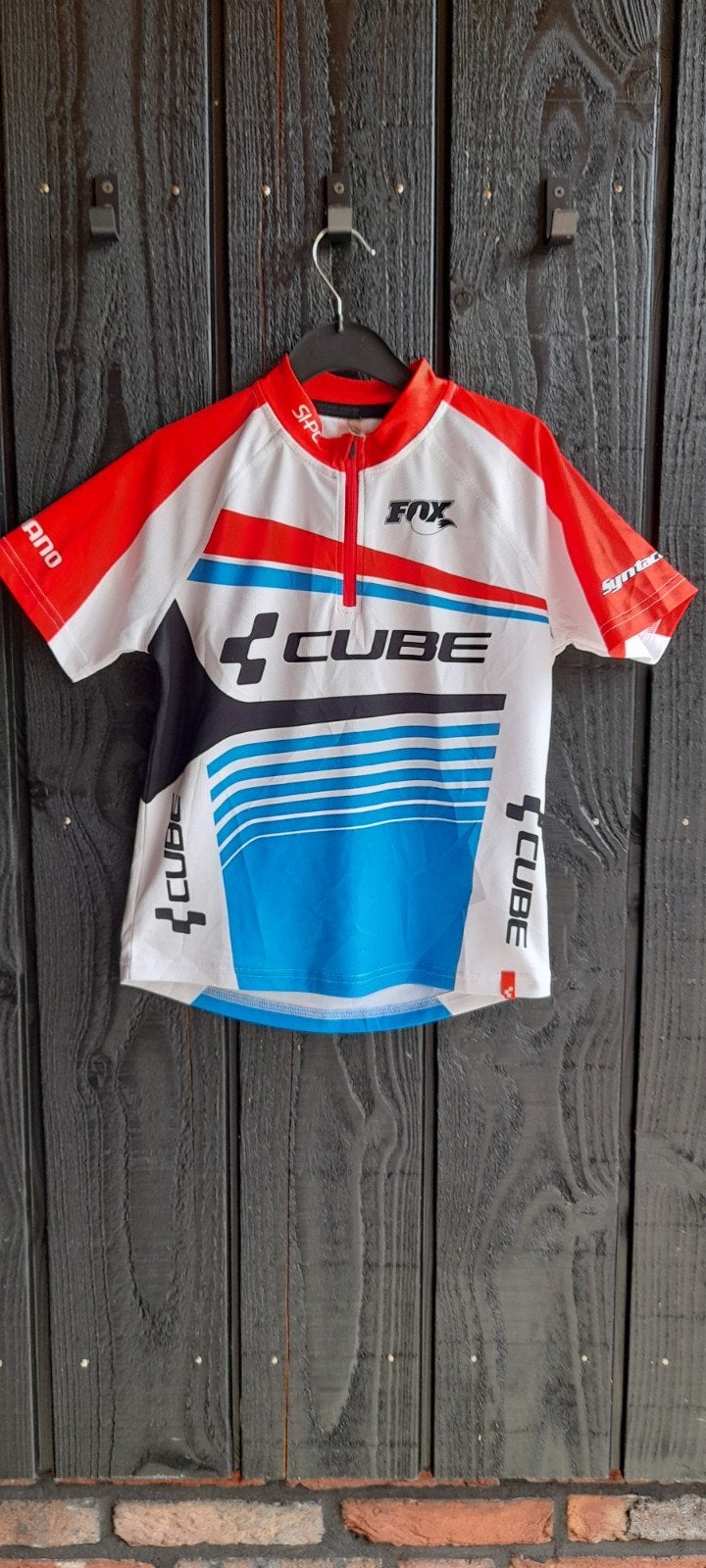 Wielrenshirt fietsshirt maat 134/140, Fietsen en Brommers, Fietsaccessoires | Fietskleding, Ophalen, Zo goed als nieuw, Kinderen