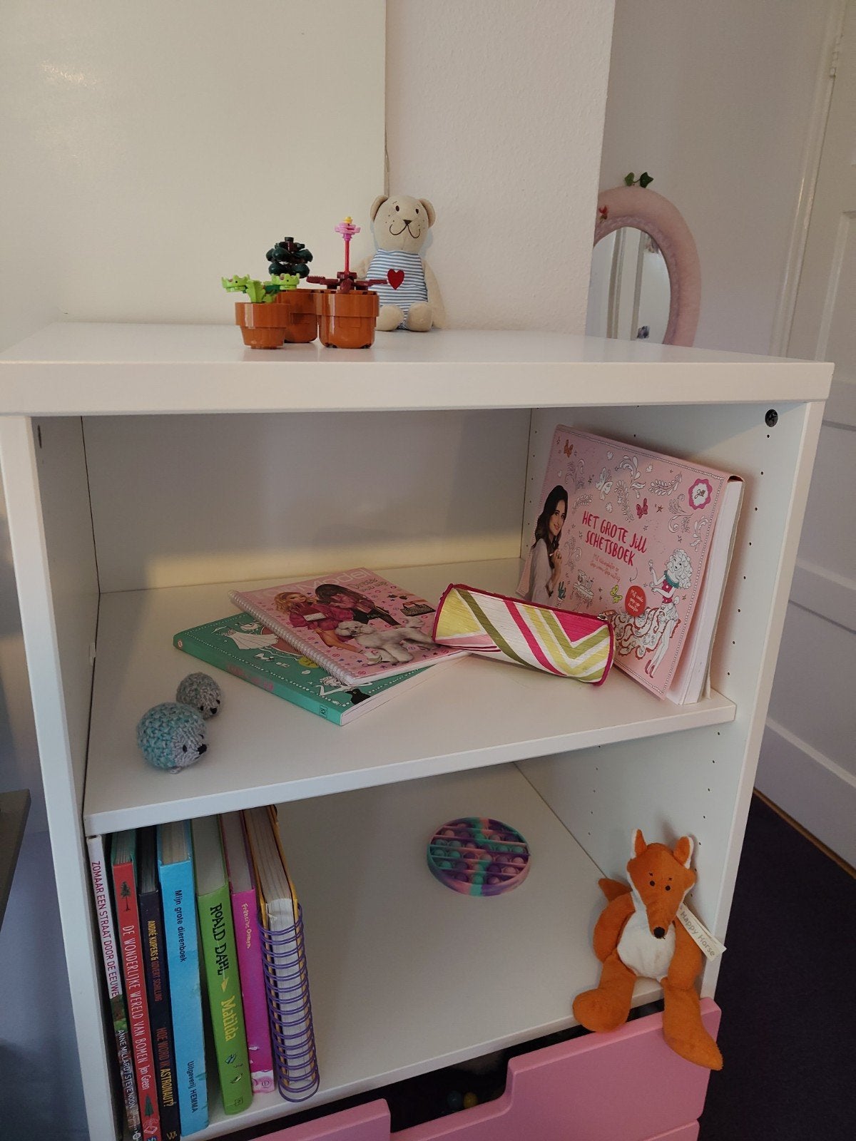 STUVA ikea kast met roze en blauwe lade, Ophalen, Gebruikt, 105 cm of meer, Minder dan 50 cm