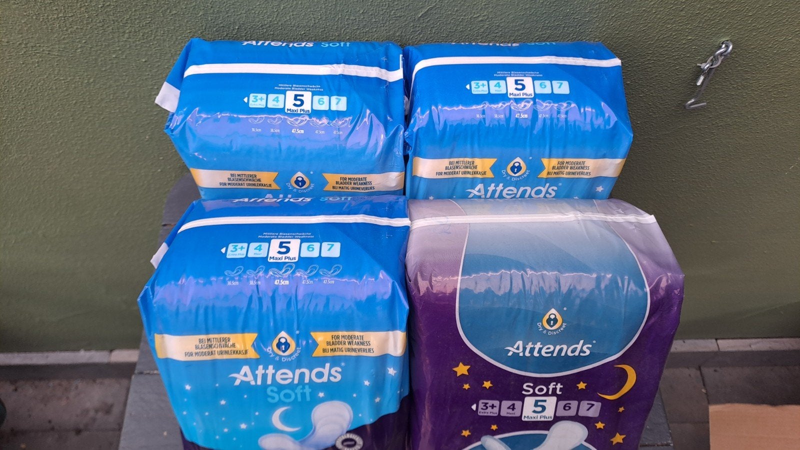 4x Attends soft inleggers 5 Maxi Plus, Diversen, Onbekend, Nieuw, Ophalen of Verzenden, Onbekend