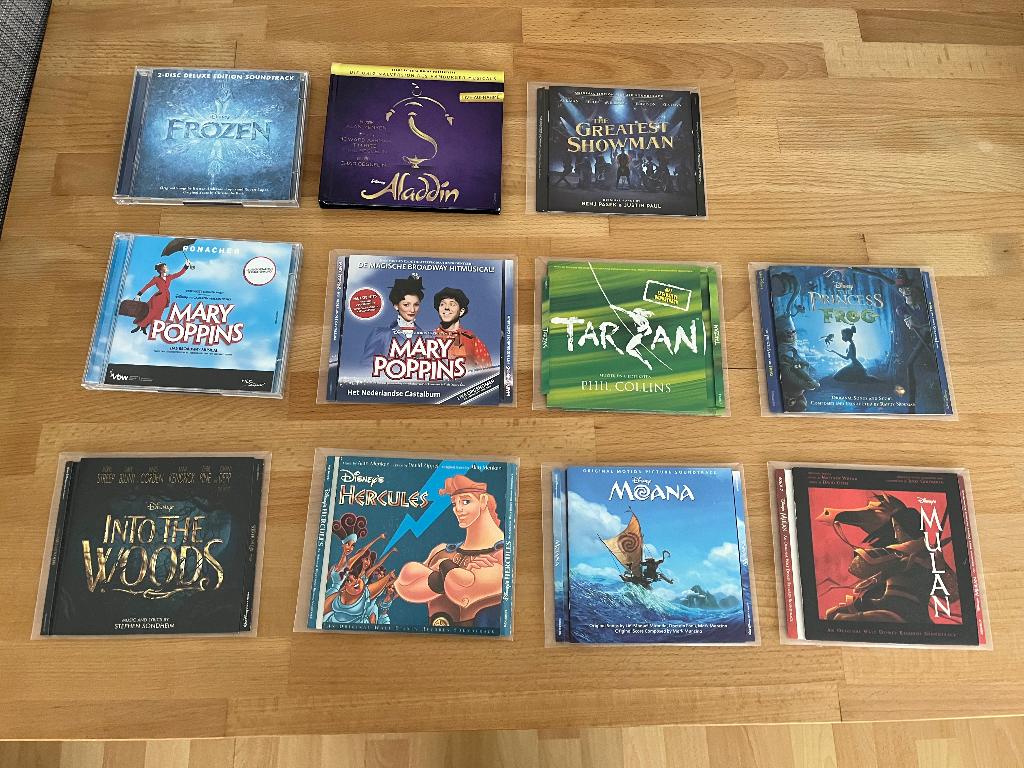 Disney cd's film + musical: oa Frozen, Moana, Hercules, Ophalen of Verzenden, Overige figuren, Zo goed als nieuw, Overige typen