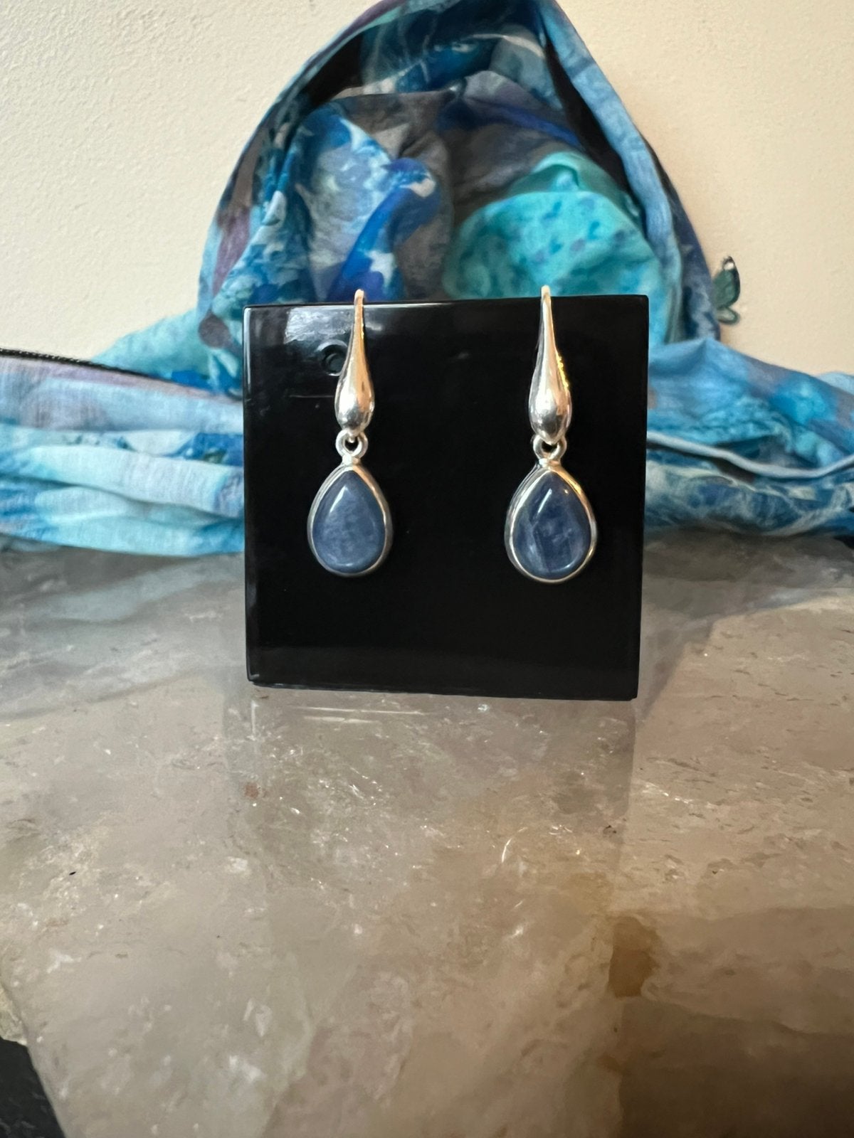 Kyaniet beschermt loslaten blokkades vertrouwen eigen regie, Sieraden, Tassen en Uiterlijk, Hangers, Blauw, Magnolia11, Nieuw