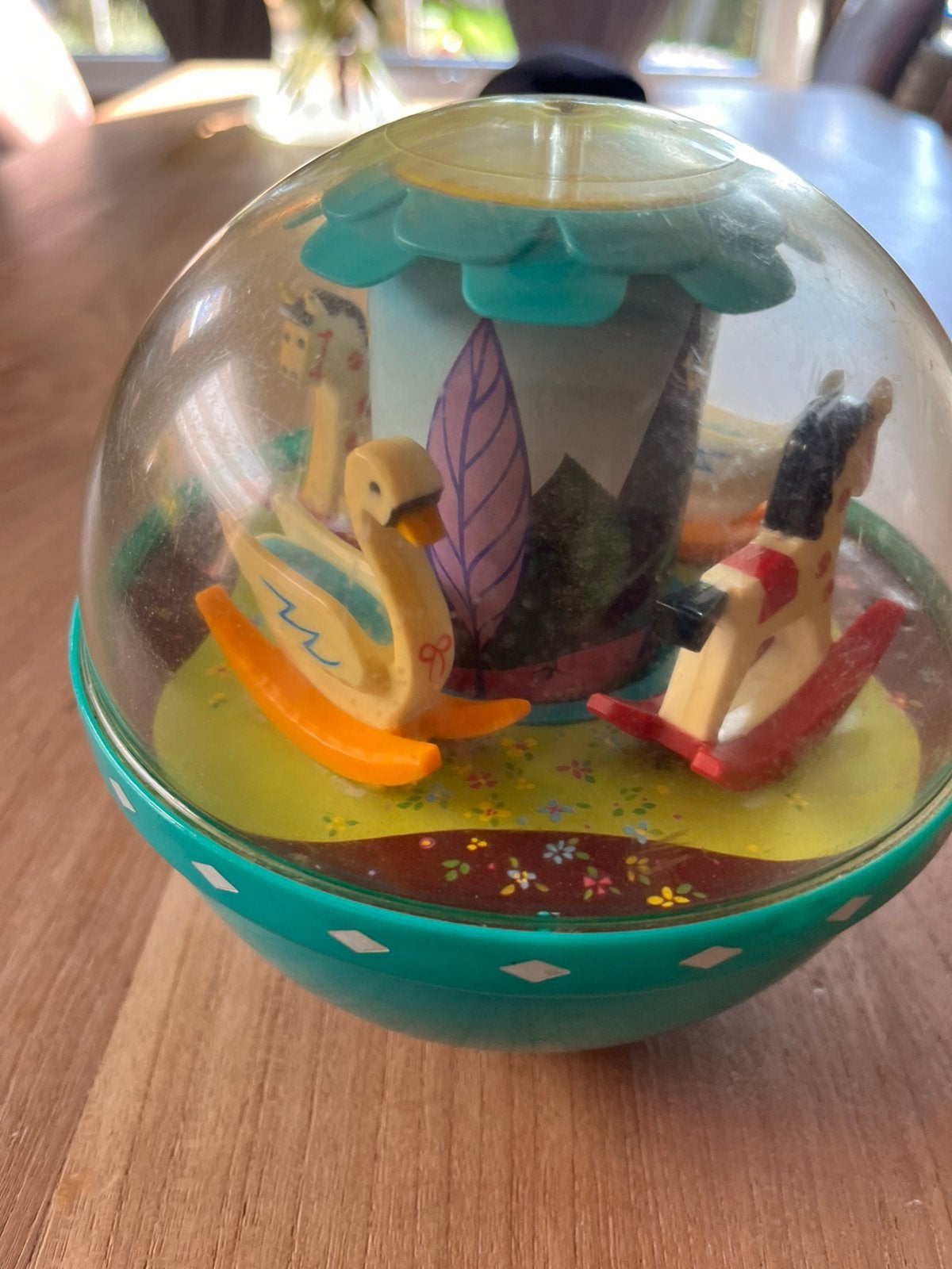 Vintage Fisher price Chime Ball, Ophalen of Verzenden, Overige figuren, Gebruikt, Beeldje of Figuurtje