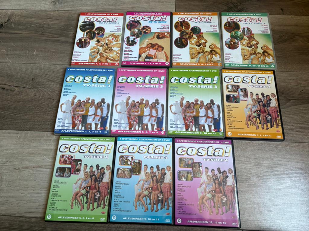 Costa (bijna) complete serie seizoen 1 t/m 4, Ophalen of Verzenden, Zo goed als nieuw