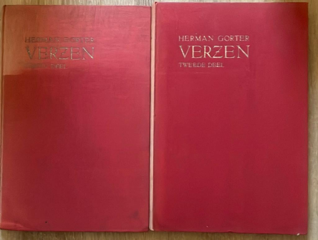 Herman Gorter - Verzen eerste en tweede deel, 1928, Ophalen of Verzenden, Gelezen