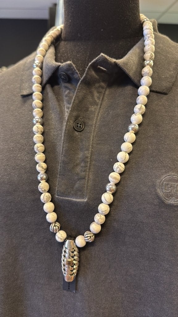 BUDDHA TO BUDDHA KETTING 188WH SPIRIT BEAD MIX WIT €649,00, Ophalen of Verzenden, Nieuw, Wit, Zilver