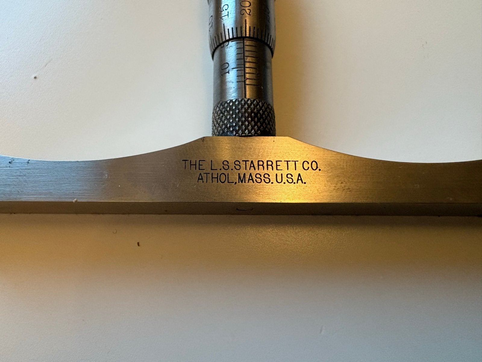 Starrett No. 446M Micrometer Dieptemeter - Metrisch, Ophalen of Verzenden, Gebruikt, Afstand