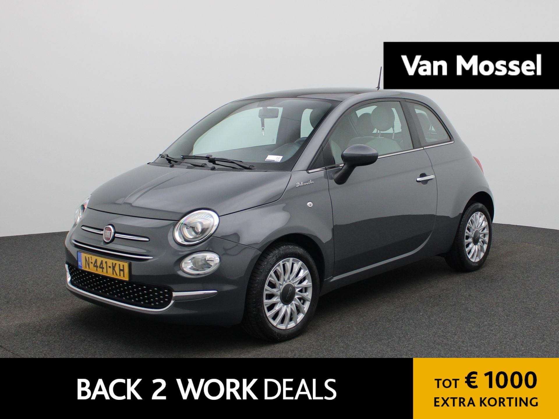 Fiat 500 1.0 Hybrid Dolcevita PANORAMADAK | APPLE CARPLAY |, Auto's, Fiat, 12 maanden, Stof, Gebruikt, Euro 6