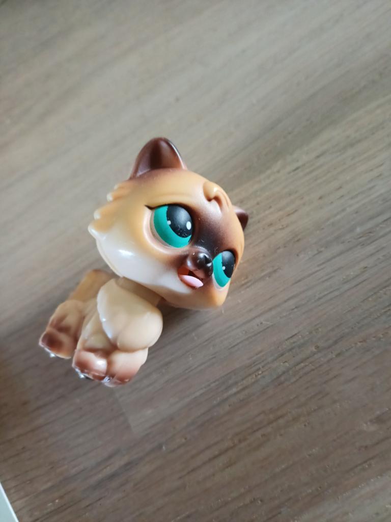 Little Pet Shop Siamese Katje beweegbaar, Ophalen of Verzenden, Gebruikt, Meisje