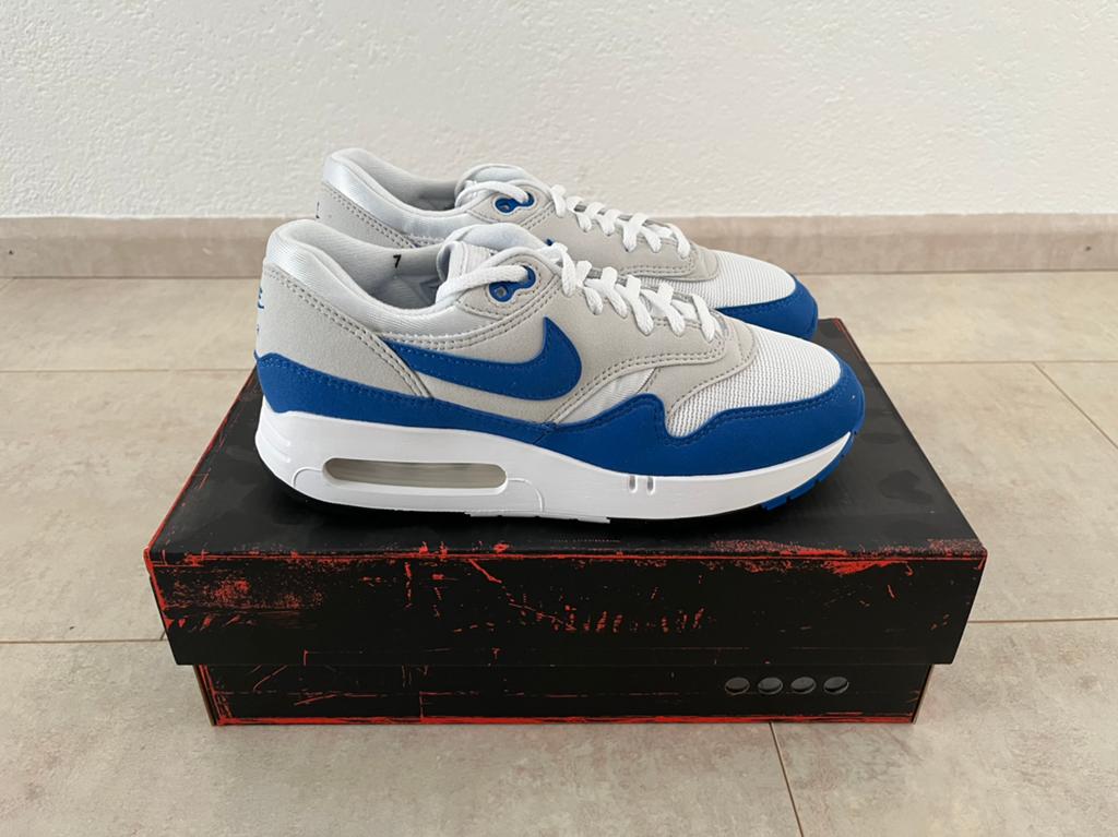 Nike Air Max 1 86 OG Blue Maat 38 (Wit/Blauw/Grijs), Blauw, Nieuw, Ophalen of Verzenden, Sneakers of Gympen