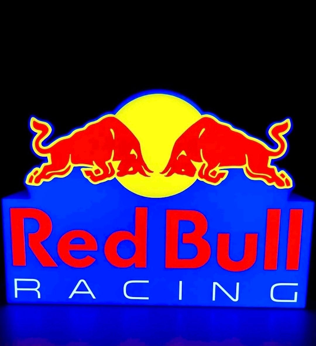 Red Bull Racing LED lamp, Ophalen of Verzenden, Nieuw, Lichtbak of (neon) lamp