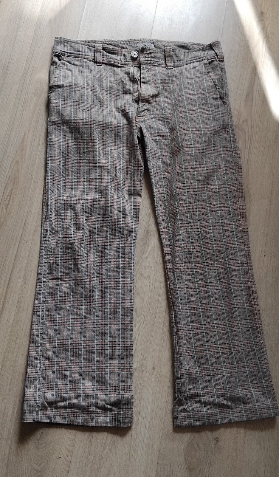 Broek bruin grijs rood geruit van Sissy Boy, Verzenden, Overige kleuren, W32 (confectie 46) of kleiner