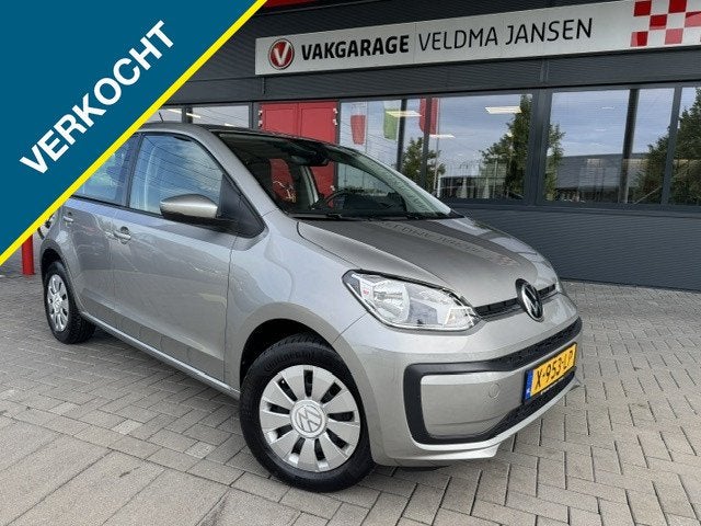 Volkswagen up! VERKOCHT! 1.0 5-DEURS + AIRCO (25.997 km!), 65 pk, Stof, Gebruikt, 4 stoelen