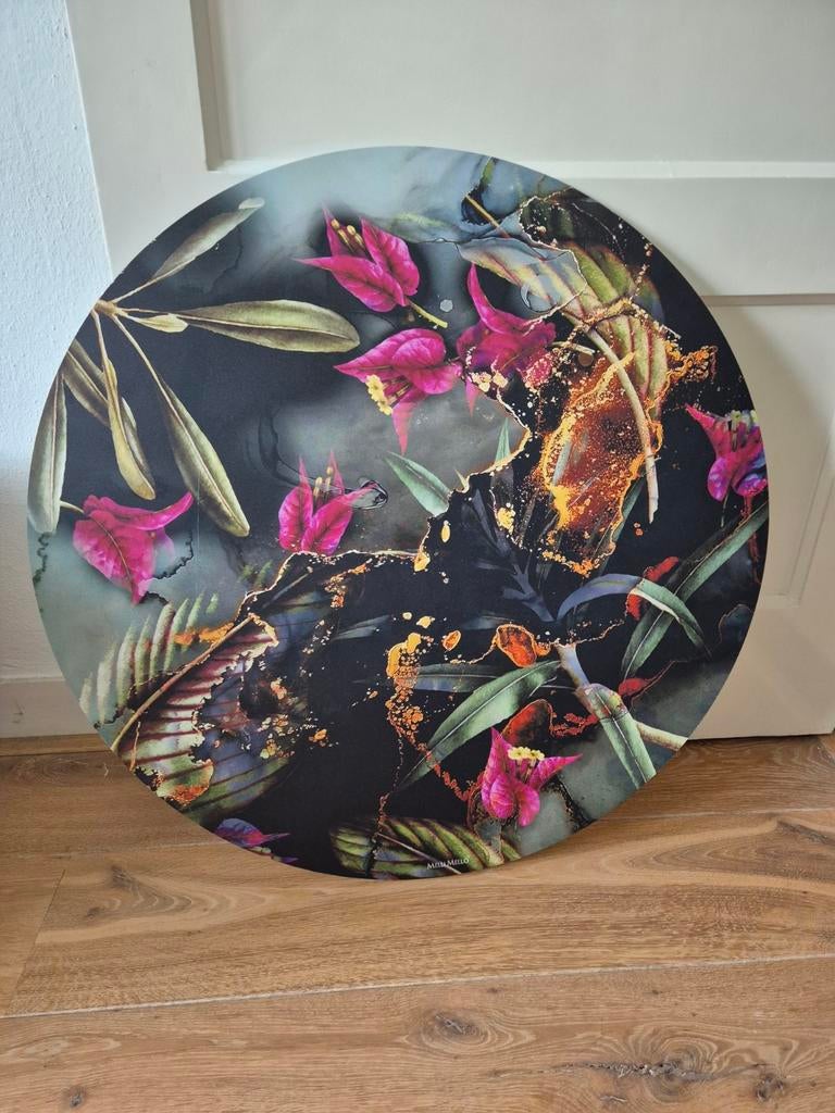 Wall circle/ muurcirkel, Melli Mello,  70 cm, Antiek en Kunst, Kunst | Schilderijen | Modern, Ophalen of Verzenden