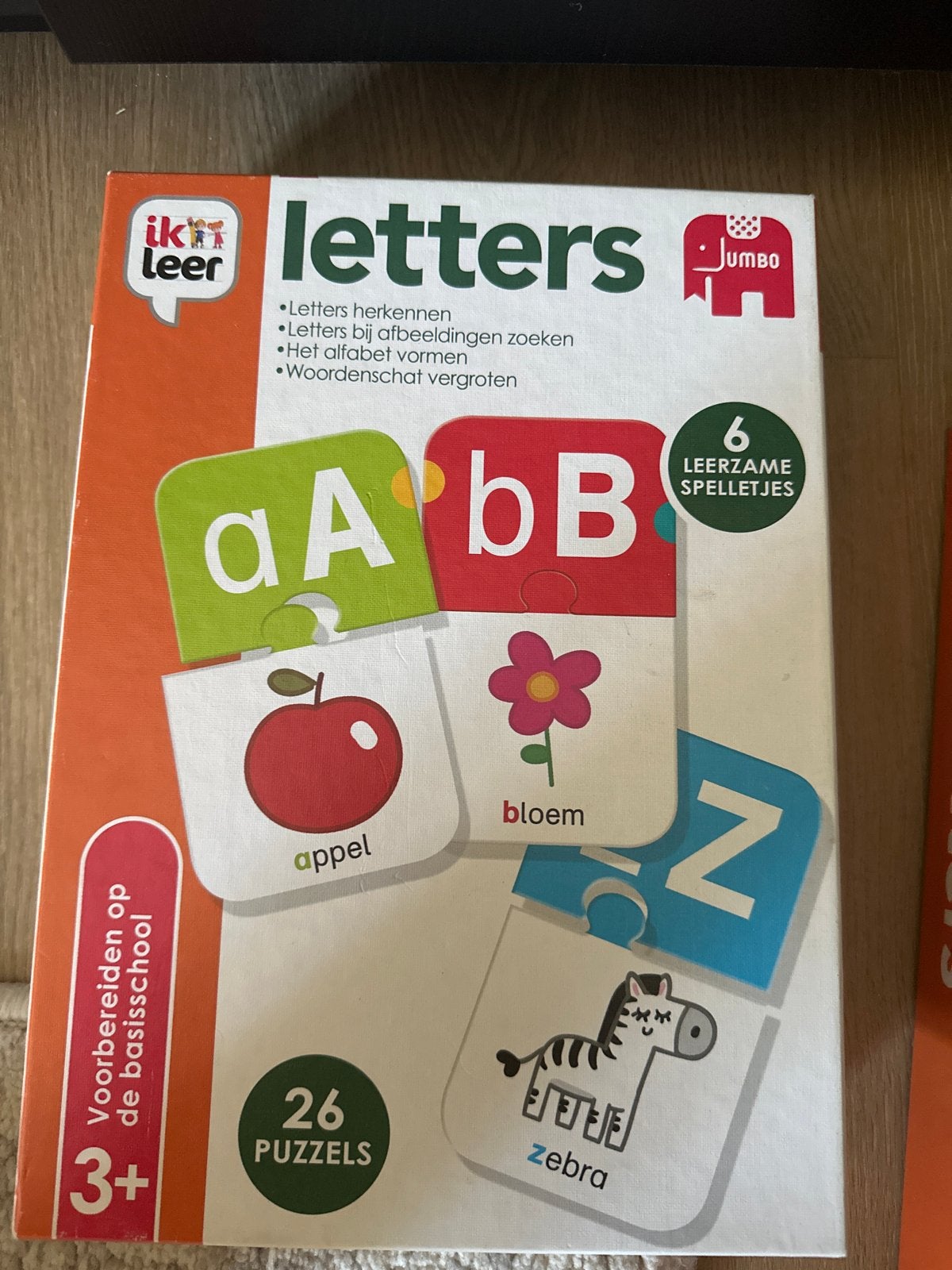 Jumbo Ik Leer Letters - Educatief Puzzelspel, Ophalen of Verzenden, Gebruikt, Puzzelen